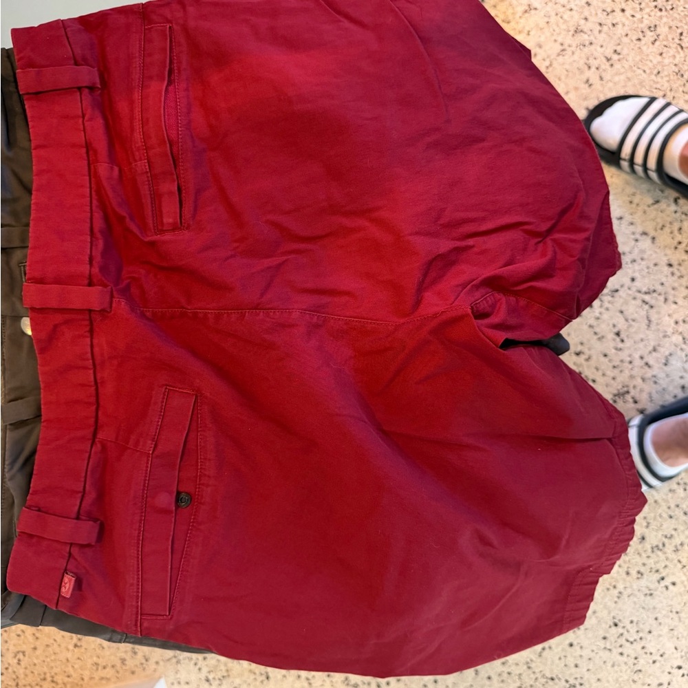 lululemon athletica Men's Crimson Flat Front Shorts